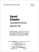 Current estimates from the Health Interview Survey United States 1969