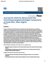Journeyman Wireman Electrocuted After Contacting Energized Switchgear Components at Power Plant FACE 9410
