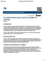 Dry Wall Finisher Dies in Fall from Ladder on Scaffold FACE 8827