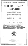 Public Health Reports  v 50 no 33  cover