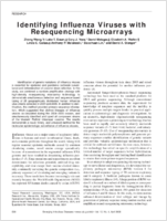 Identifying Influenza Viruses with Resequencing Microarrays