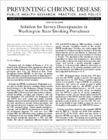 Solution for Survey Discrepancies in Washington State Smoking Prevalence