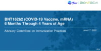 BNT162b2 COVID19 vaccine mRNA 6 months through 4 years of age