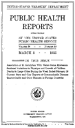 Public Health Reports  v 50 no 10  cover