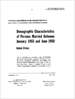 Demographic Characteristics of Persons Married Between January 1955 and June 1958 United States