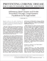 Addressing Heart Disease and Stroke Prevention Through Comprehensive PopulationLevel Approaches