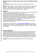 Heat Exposure Heat Strain and OffWork Recovery of Guatemalan Sugarcane Workers