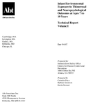 Infant and Environmental Exposures to Thimerosal and Neuropsychological Outcomes at Ages 7 to 10 Years Technical Report Volume I