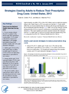Strategies Used by Adults to Reduce Their Prescription Drug Costs United States 2013