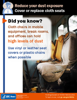 Reduce Your Dust Exposure Cover or Replace Cloth Seats