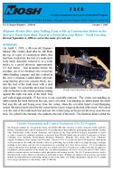 Hispanic Worker Dies After Falling from a Pile of Construction Debris in the Bed of a TrashStyle Body Truck to a Paved Driveway Below  North Carolina FACE 200506