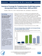 Insurance Coverage for Complementary Health Approaches Among Adult Users United States 2002 and 2012