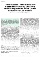 Transovarial Transmission of Heartland Virus by Invasive Asian Longhorned Ticks under Laboratory Conditions