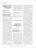 Gastroenteritis at a University in Texas An Epidemiologic Case Study