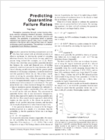 Predicting Quarantine Failure Rates