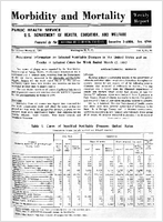 Morbidity and Mortality Weekly Report For release March 18 1960 Vol 9 No 10