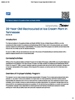 29YearOld Electrocuted at Ice Cream Plant in Tennessee FACE 8645