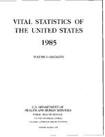 Vital Statistics of the United States 1985 Volume INatality