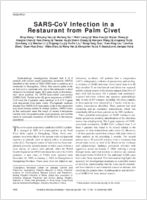 SARSCoV Infection in a Restaurant from Palm Civet