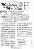 Morbidity and Mortality Weekly Report Vol 23 No 1 week ending January 5 1974