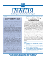MMWR Morbidity and Mortality Weekly Report Vol 54 No 38 September 30 2005