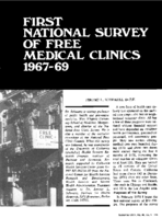 First National Survey Of Free Medical Clinics 196769