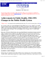 Changes in the Public Health System