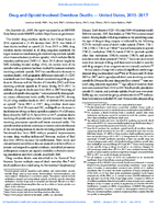 Drug and OpioidInvolved Overdose Deaths  United States 20132017
