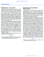 MMWR Announcements World Malaria Day  April 25 2013