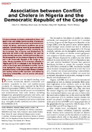 Association between Conflict and Cholera in Nigeria and the Democratic Republic of the Congo