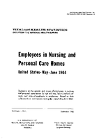 Employees in Nursing and Personal Care Homes United States  MayJune 1964