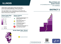 IL Congressional District 02 Stroke and Stroke Centers Map 119th Congress
