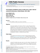 Vulvovaginal candidiasis culture results from a major national commercial laboratory United States 20192023