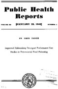 Public Health Reports  v 63 no 4  cover