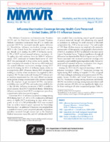MMWR Morbidity and Mortality Weekly Report Vol 60 No 32 August 19 2011