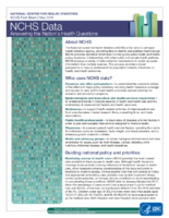 NCHS data answering the nations health questions May 2018