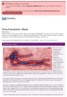 Teen newsletter  March 2022  Ebola