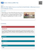 H5N1 Bird Flu Detections across the United States in Backyard and Commercial Poultry