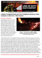 Line of Duty Death Report 202109 A Military Firefighter Killed and Two Firefighters Injured by a Wall Collapse at a Barn Fire  West Virginia