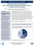 Diagnostic History and Treatment of Schoolaged Children with Autism Spectrum Disorder and Special Health Care Needs