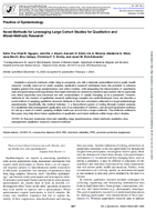 Novel Methods for Leveraging Large Cohort Studies for Qualitative and MixedMethods Research