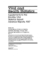 Supplements to the Monthly Vital Statistics Report 1987