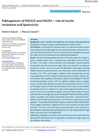 Pathogenesis of MASLD and MASH  Role of Insulin Resistance and Lipotoxicity
