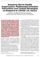Adopting World Health Organization Multimodal Infection Prevention and Control Strategies to Respond to COVID19 Kenya