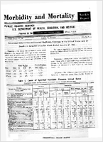 Morbidity and Mortality Weekly Report Vol 10 No 3 for Release January 27 1961