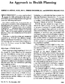 An approach to health planning
