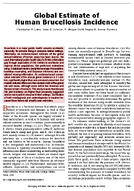 Global Estimate of Human Brucellosis Incidence