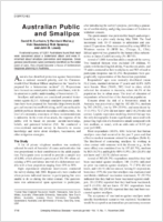 Australian Public and Smallpox