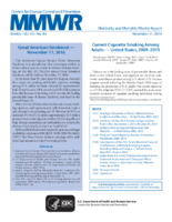 MMWR Morbidity and Mortality Weekly Report Vol 65 No 44 November 11 2016
