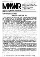 Morbidity and Mortality Weekly Report MMWR June 19 1981  Vol 30  No 23